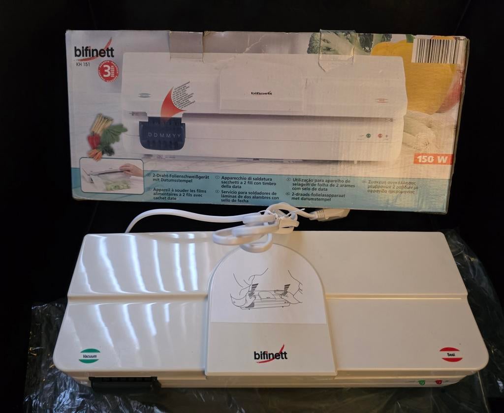 Sealapparaat  merk Blfinett folielasapparaat met datum, Ophalen of Verzenden, Zo goed als nieuw