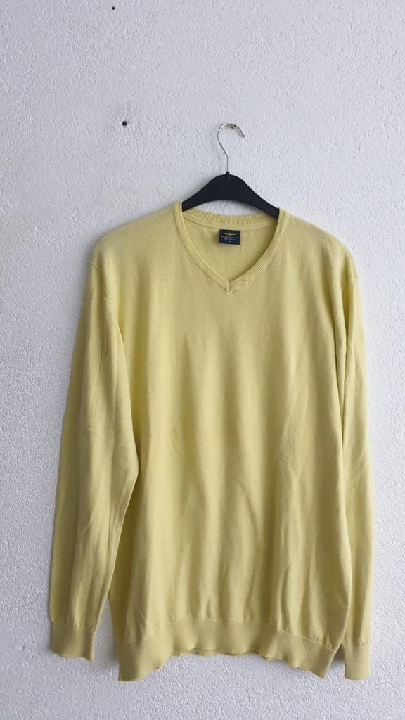 Aeronautica Militare Gele Trui Maat XL, Ophalen of Verzenden, Zo goed als nieuw, Geel