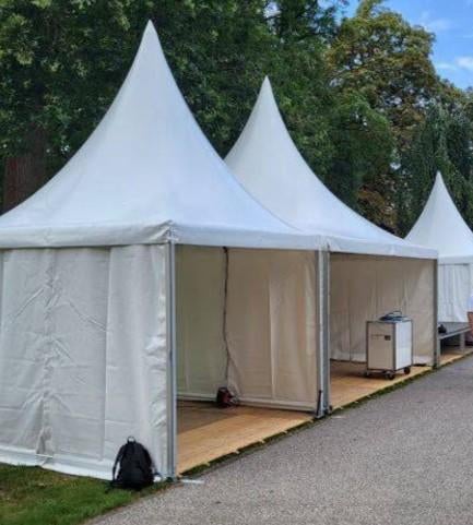 Nette proffesionele pagodetent piramidetent feesttent, Tuin en Terras, Partytenten, Ophalen, Gebruikt, Opvouwbaar, 2 meter of meer