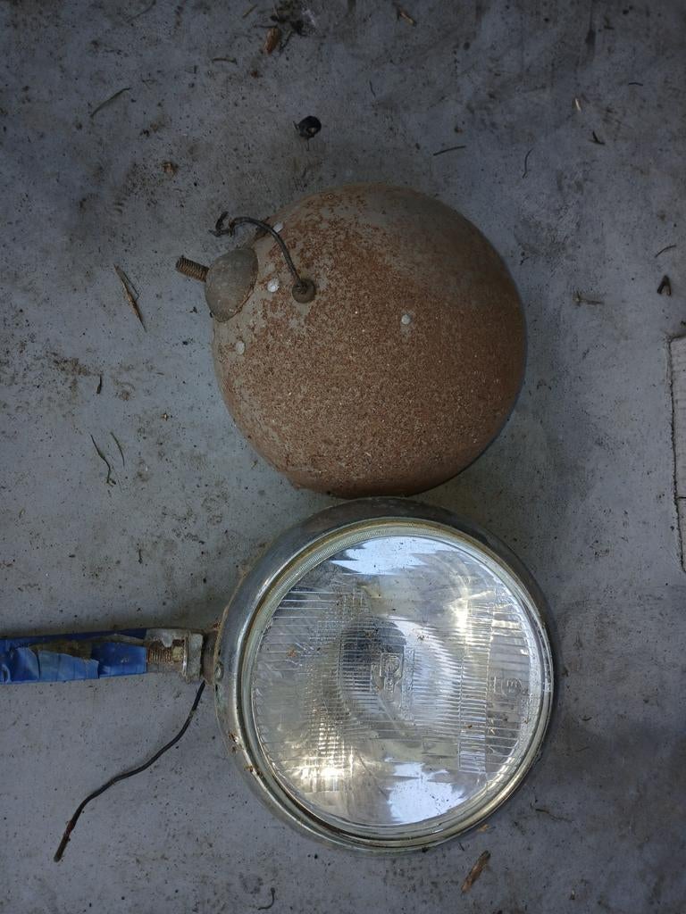 Ouderwetse koplampen 2 stuks, Motoren, Ophalen of Verzenden