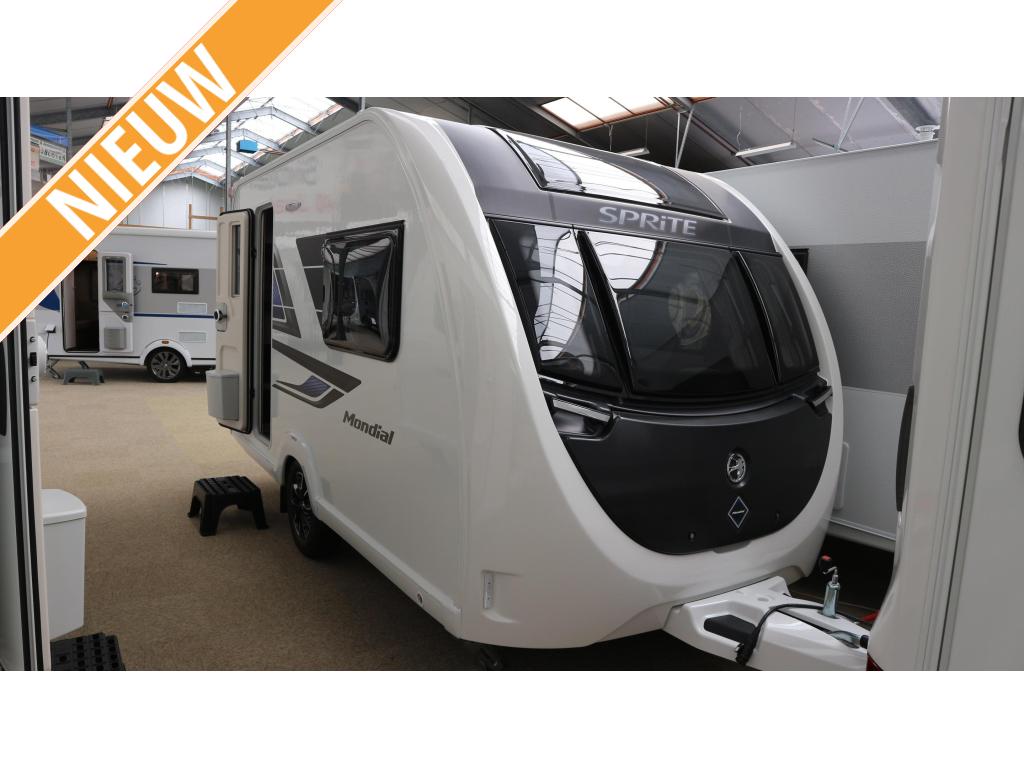Sprite Mondial 370 SE Top aanbieding, Caravans en Kamperen, Overige typen, Tot en met 2, Bedrijf, 750 - 1000 kg