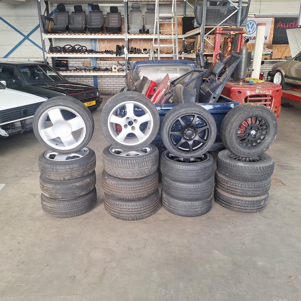 velgen 4x100 Volkswagen Golf mk1/ mk2 /mk3 Scirocco polo, Ophalen, Gebruikt, Velg(en), 16 inch
