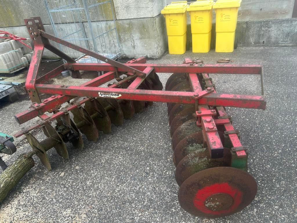 Goudland  schijf egge  met nieuwe blokken, Zakelijke goederen, Agrarisch | Werktuigen, Ophalen of Verzenden, Akkerbouw, Grondbewerking