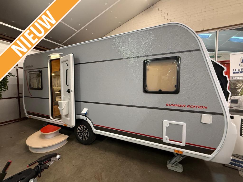 Dethleffs Summer Edition 470 FR +DAKAIRCO, Caravans en Kamperen, Rondzit, Schokbreker, Overige typen, Dethleffs