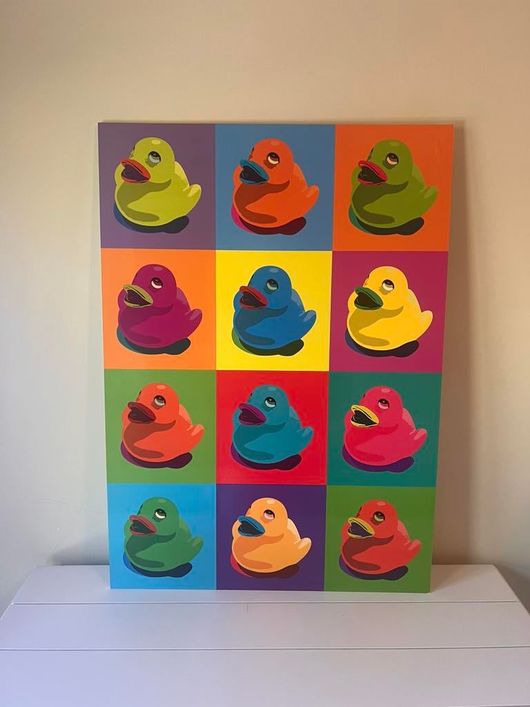 Wandplaat eendjes voor op kinderkamer, Ophalen, Zo goed als nieuw, Overige typen