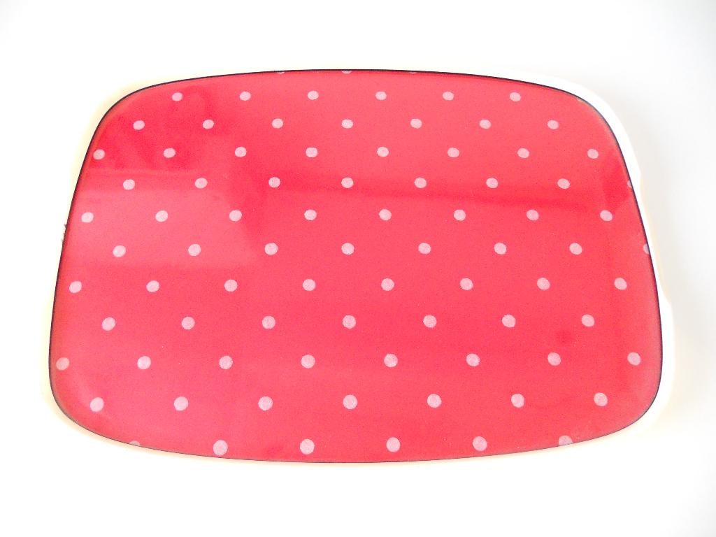 Oud/retro/vintage kunststof dienblad, Ophalen of Verzenden