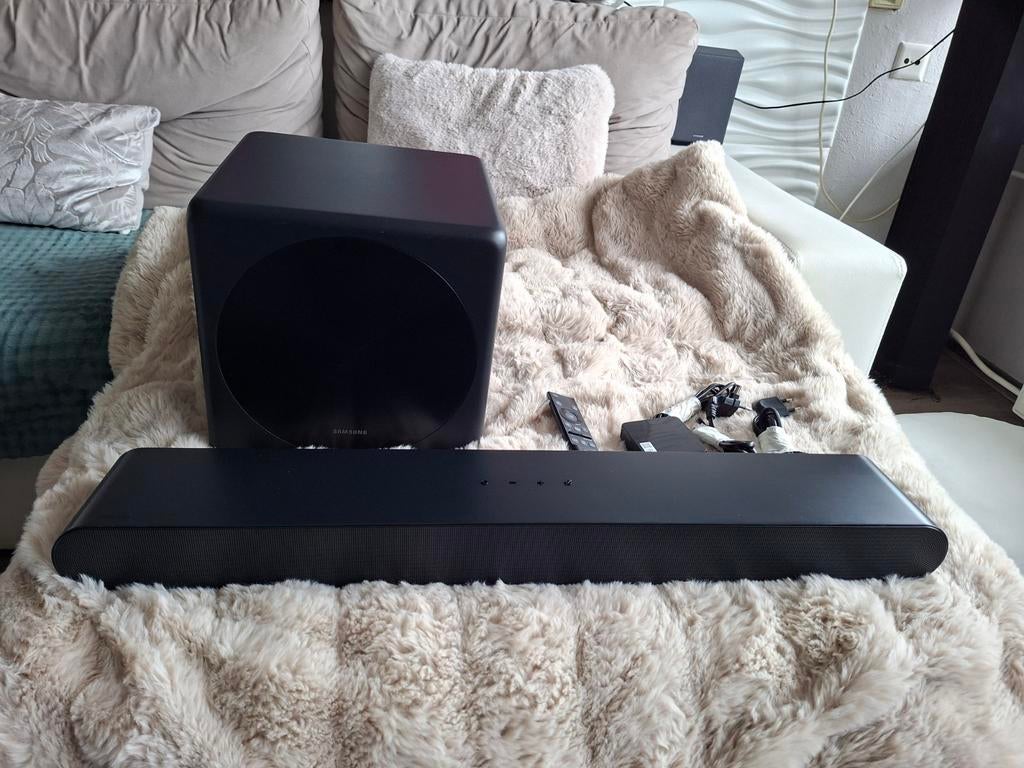 Samsung Soundbar HW-S60B met subwoofer, Ophalen, Bluetooth, Zo goed als nieuw