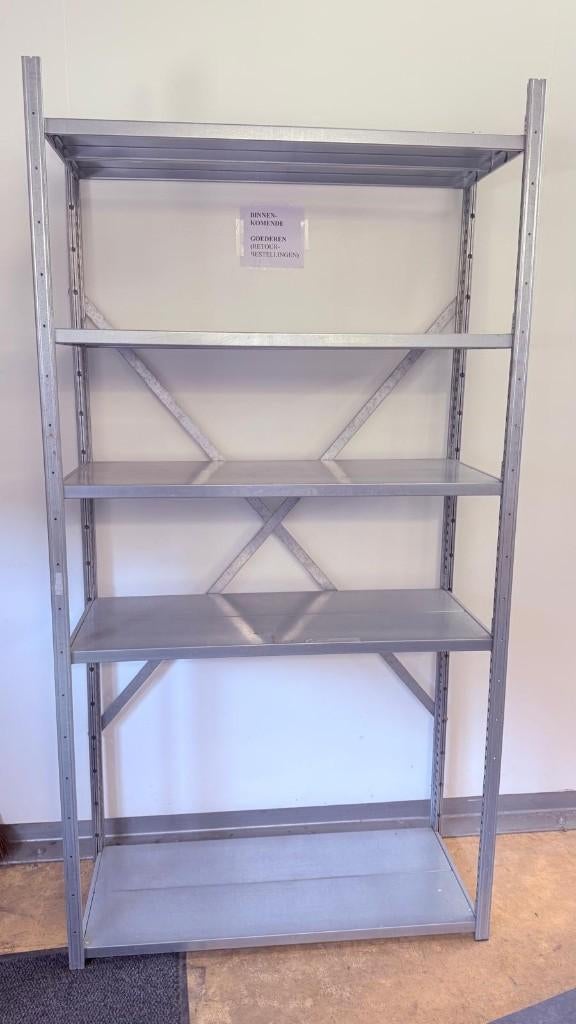 Magazijnstellingen – gegalvaniseerd – compleet, Ophalen, Gebruikt
