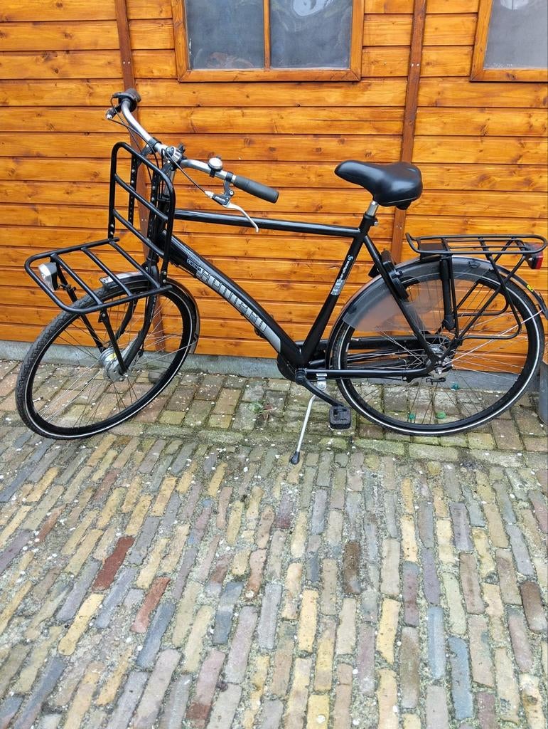 Sparta herenfiets zwart metallic 28 inch, frame 54 cm, 53 tot 57 cm, Ophalen, Gebruikt, Sparta