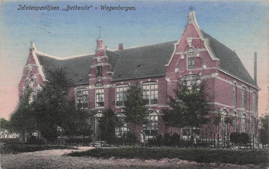 JN832 Wagenborgen Idiotenpaviljoen Bethesda 1918, Verzenden, Voor 1920, Gelopen, Groningen