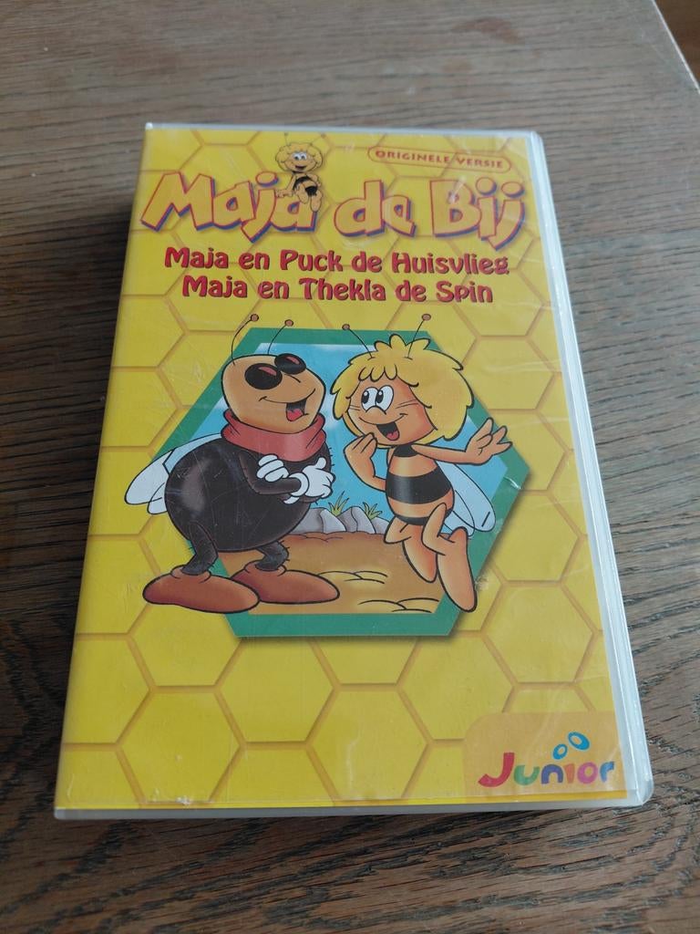 Maja de Bij en de huisvlieg en de spin videoband. Maya., Cd's en Dvd's, VHS | Kinderen en Jeugd, Alle leeftijden, Ophalen of Verzenden