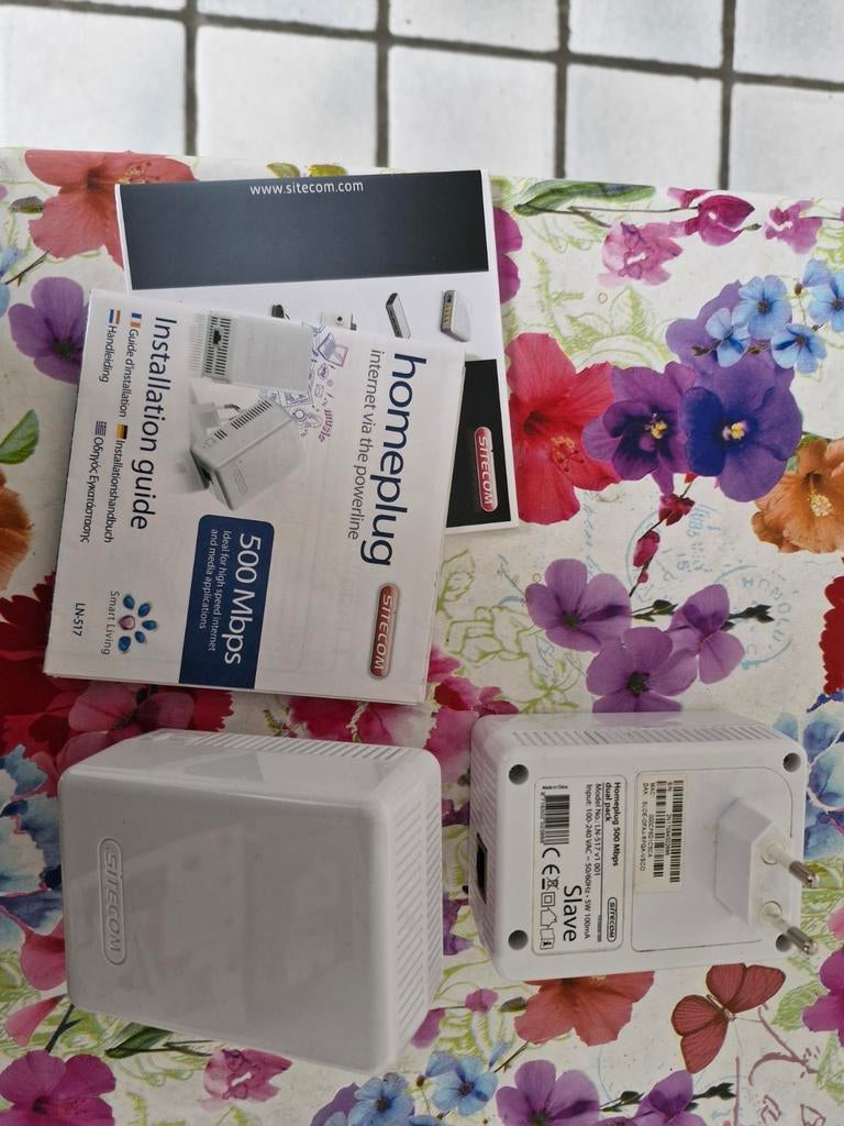 Sitecom Homeplug 500 Mbps Dual Pack, Computers en Software, Ophalen of Verzenden, Nieuw, Sitecom