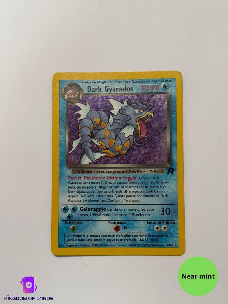Dark Gyarados Holo - Team Rocket - Near Mint, Ophalen of Verzenden, Zo goed als nieuw, Losse kaart, Foil
