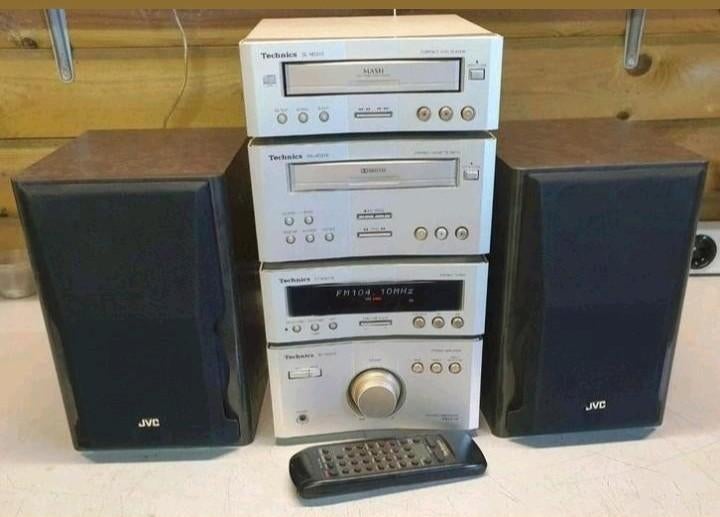 Technics set hd-310 + jvc 3weg speakers + bluetooth, Ophalen of Verzenden, Cassettedeck, JVC