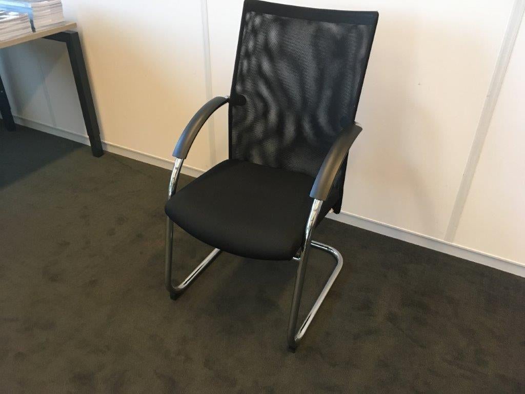 Slede stoelen conferentie stoelen, Huis en Inrichting, Stoelen, Ophalen, Gebruikt, -, Zwart