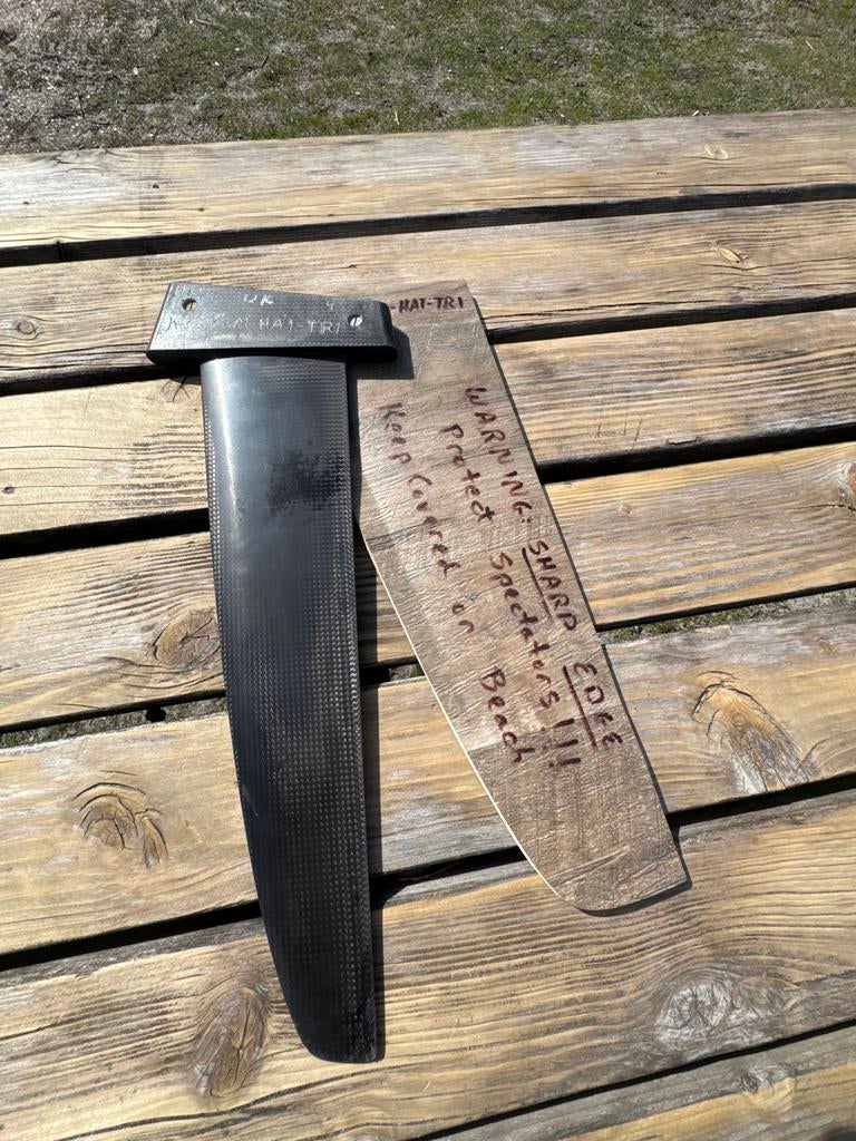 Kashy M-HA1-TR1 36,5 Slalom Vin, Watersport en Boten, Windsurfen, Gebruikt, Overige typen, Ophalen of Verzenden, Met vin(nen)