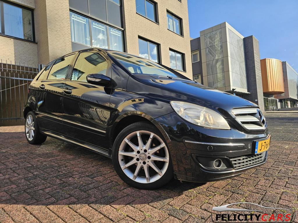 Mercedes B-klasse 170 aut. Leer pano nieuwe apk, 4 cilinders, 116 pk, Zwart, 14 km/l