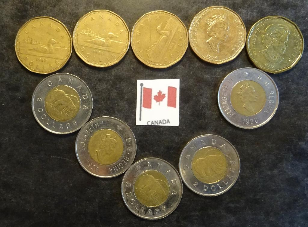 Munten Canada, Verzenden, Noord-Amerika