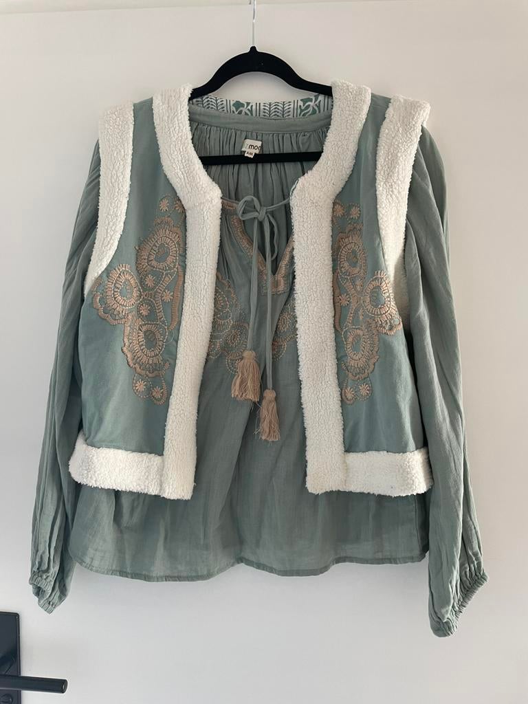 Ibiza mode blouse en gilet mt 42, Verzenden, Zo goed als nieuw, Maat 42/44 (L)