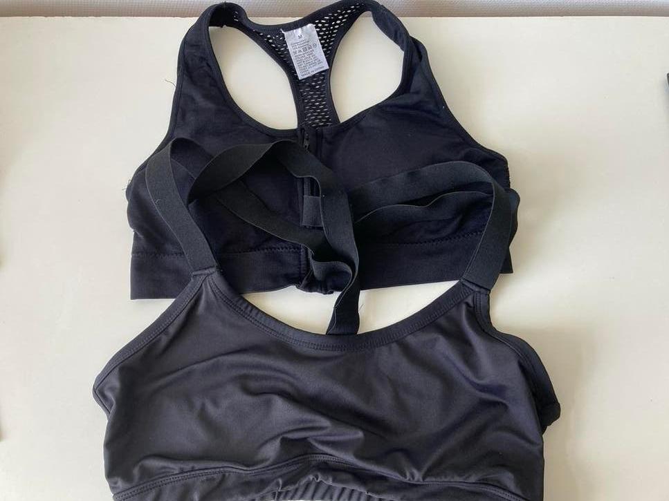 Twee zwarte topjes maat M, Kleding | Dames, Sportkleding, Maat 38/40 (M), Zwart, Ophalen of Verzenden, Fitness of Aerobics