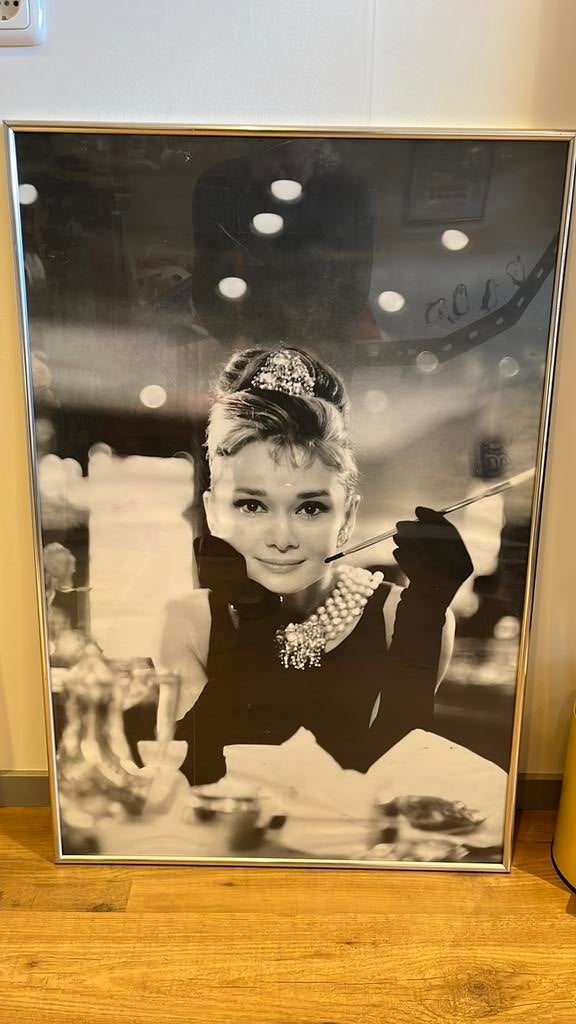Poster Audrey Hepburn, Ophalen, Zo goed als nieuw