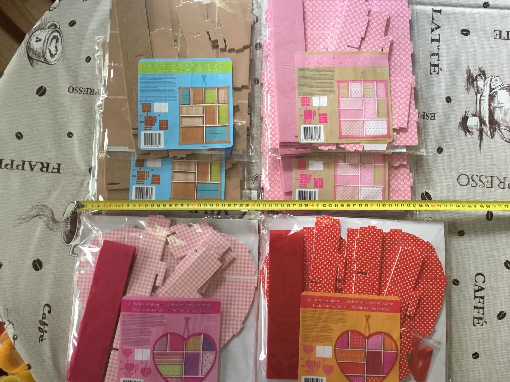 8 x letterbak maken van karton nieuw, Ophalen of Verzenden, Nieuw