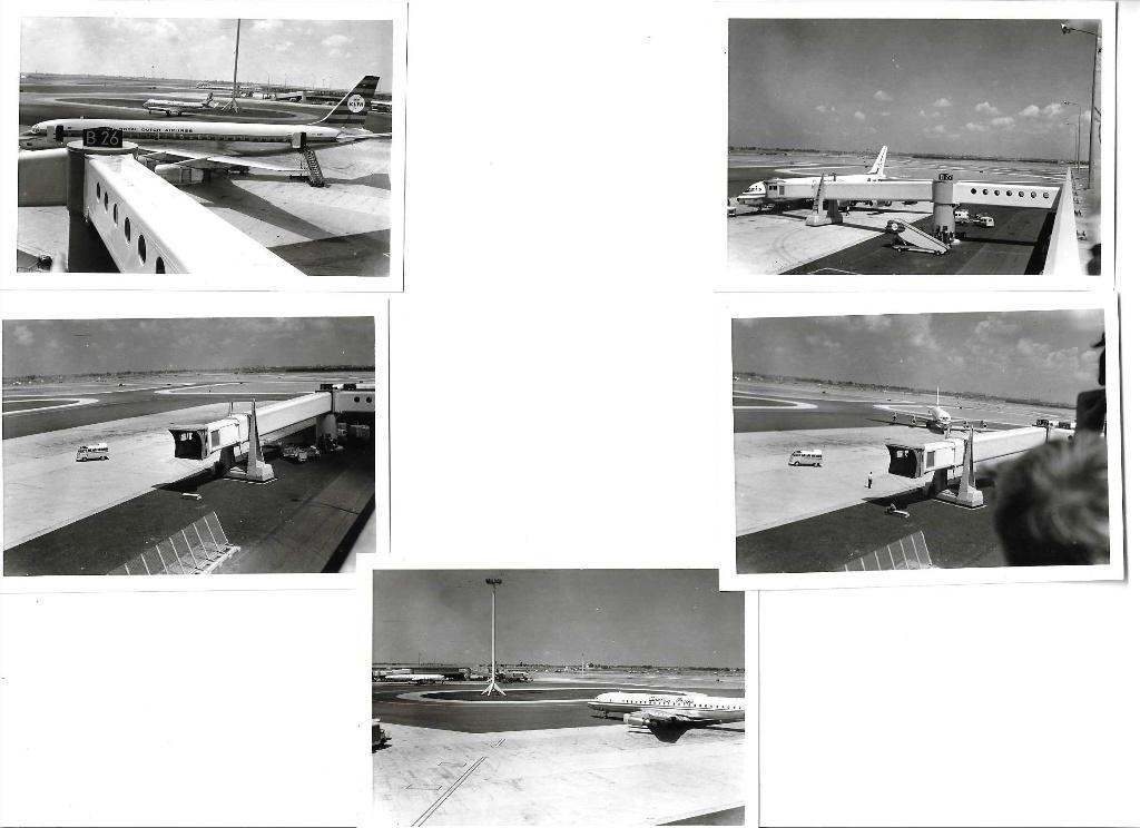 schiphol 1970  klm  canadian pacific  5x  luchtvaart, 1960 tot 1980, Verzenden, Foto, Zo goed als nieuw