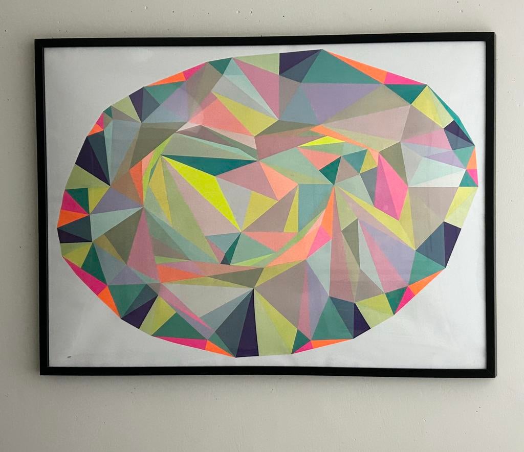 Nuria Mora Ikea art event 2015 poster in lijst, Ophalen, 50 tot 75 cm, Zo goed als nieuw, 100 tot 125 cm