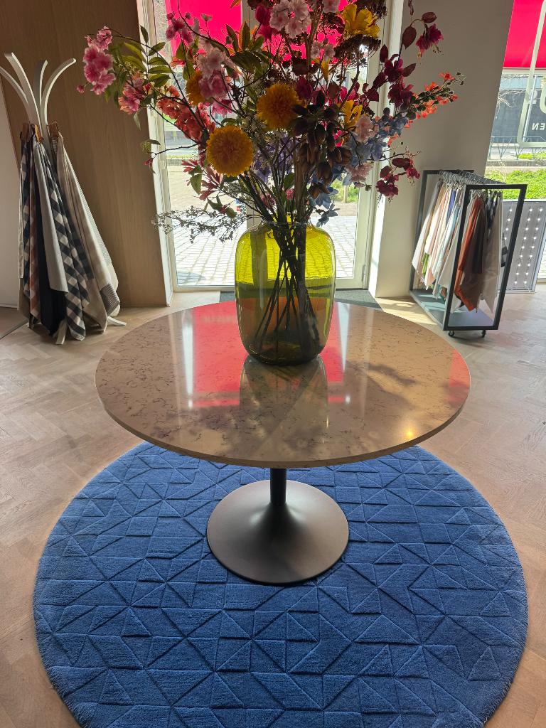 Ronde marmeren tafel, Ophalen, Overige materialen, Rond, Zo goed als nieuw