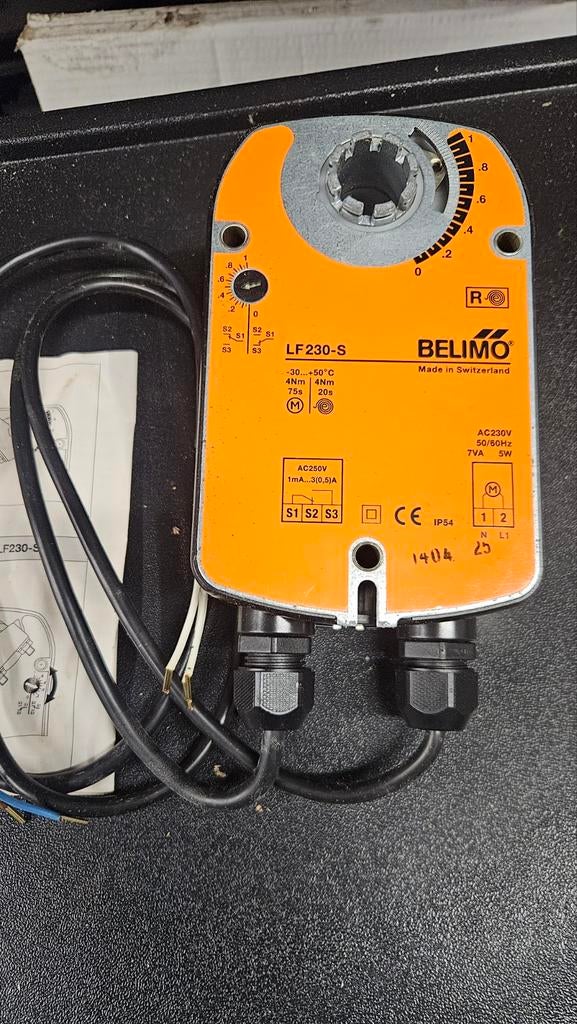Nieuw: Belimo LF230-S kleppen motor, Doe-het-zelf en Verbouw, Motoren, Ophalen of Verzenden, Nieuw, Elektromotor, Minder dan 1400 rpm