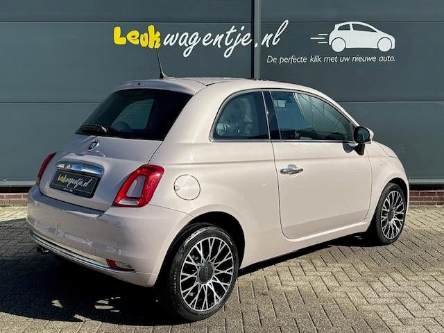 Fiat 500 1.2 Star Automaat *carplay *cruise *p-sensor *16", Auto's, Gebruikt, 4 stoelen, Leder en Stof, Bedrijf
