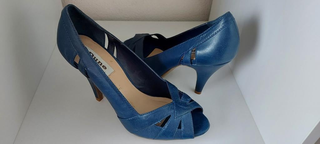 Dune peeptoe pump, Ophalen of Verzenden, Nieuw, Blauw