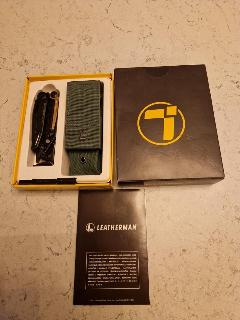 Leatherman MUT 833084 Zwart Multitool met Groen MOLLE-foedra, Caravans en Kamperen, Ophalen of Verzenden, Nieuw