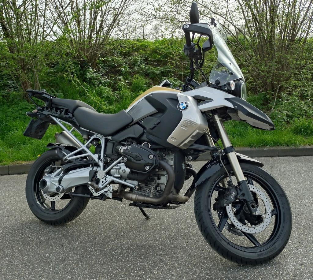 BMW R1200GS 2008 met vario topkoffer, 2 cilinders, Motorrijbewijs A, Handvatverwarming, Meer dan 35 kW