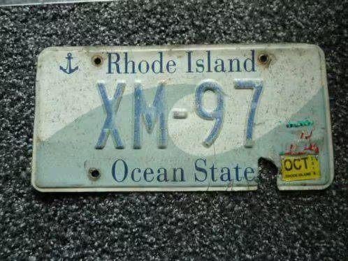 Kentekenplaat licenseplate Rhode Island Wave 2 USA, Verzenden, Gebruikt, Auto's