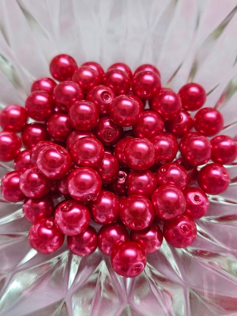 Roze glasparels #667, Ophalen, Nieuw, Kraal