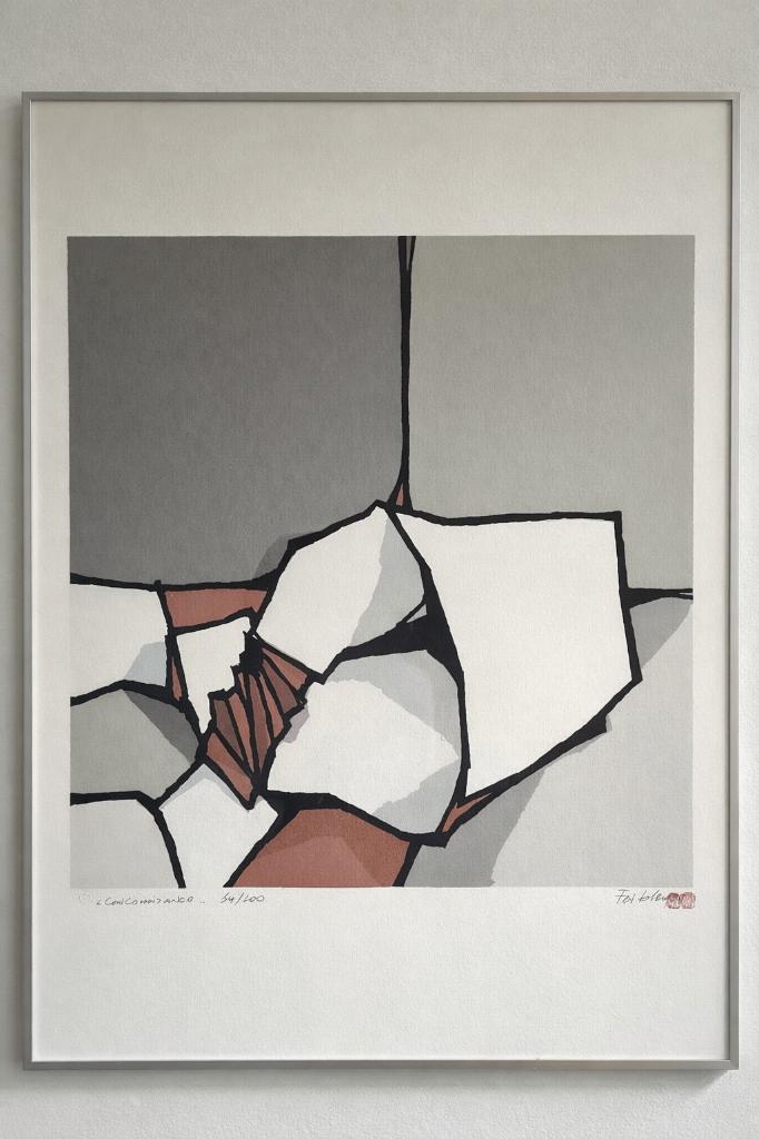 Fon Klement (1930–2000) originele boardsnede “Concomitance”, Antiek en Kunst, Ophalen of Verzenden