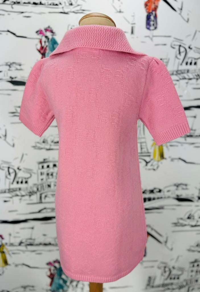 Gucci roze GG jurk maat 6 NIEUW (590 euro), Customercare@gucci.com, Jurk of Rok, Gucci, Verzenden