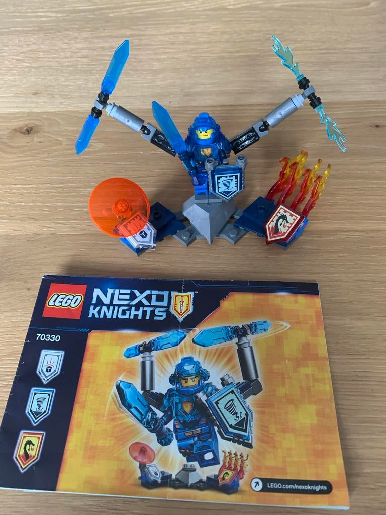 Lego Nexo Knights 70330 Ultimate Clay met instructies, Lego, Ophalen of Verzenden, Zo goed als nieuw, Complete set