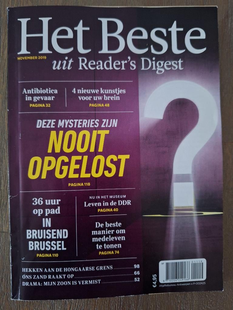 Tijdschr. Het Beste uit Reader's Digest nov. 2019, Ophalen of Verzenden, Zo goed als nieuw, Wetenschap en Natuur