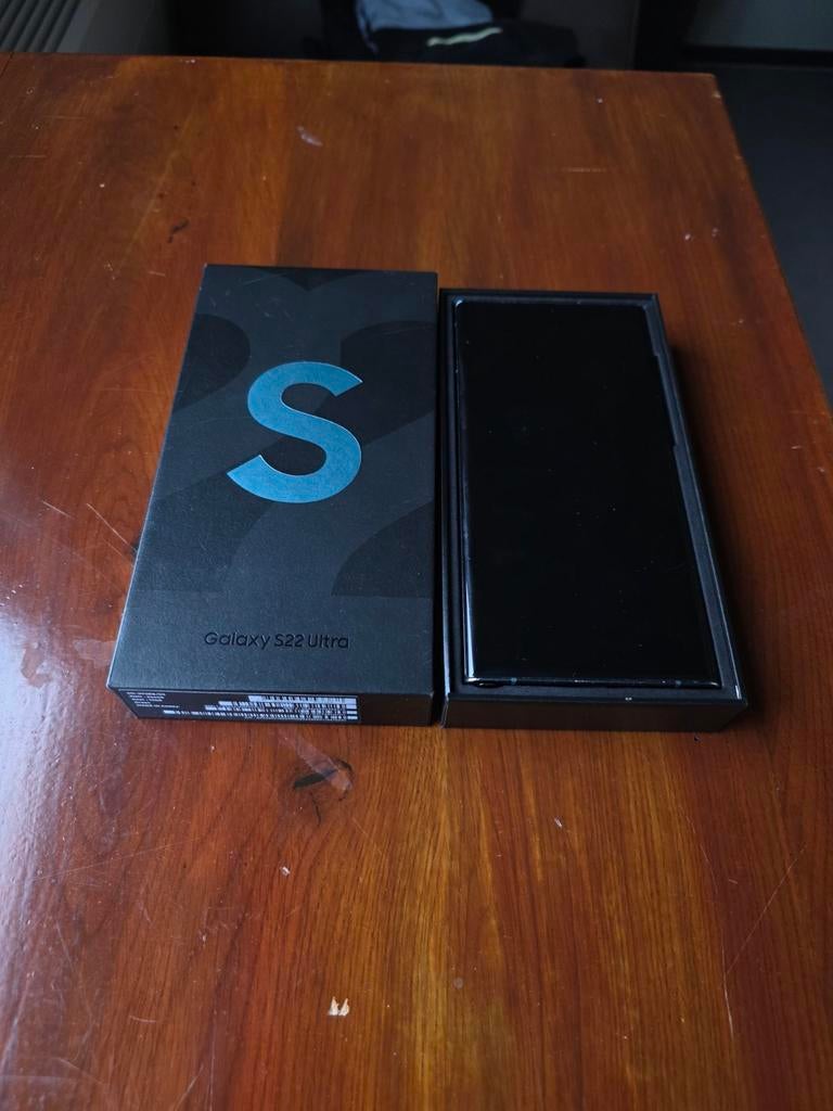 Samsung Galaxy S22 Ultra 256gb zwart phantom black, Ophalen, Zwart, Zo goed als nieuw, Galaxy S22