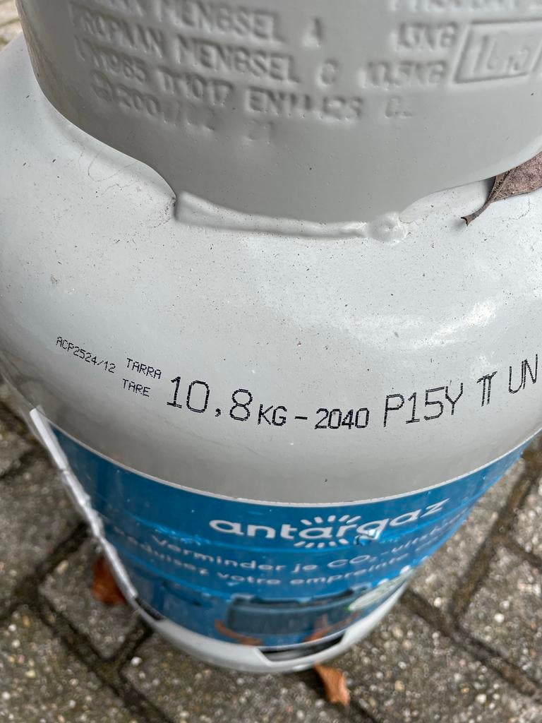 Volle Antargaz gasfles 10,8 kg, Tuin en Terras, Gasbarbecues, Ophalen of Verzenden, Zo goed als nieuw