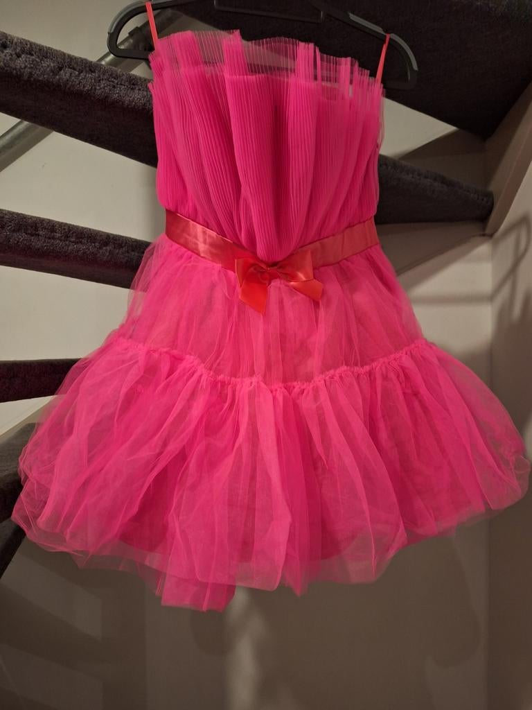 Roze Tule Jurk Maat M - Strapless Feestjurk, Maat 38/40 (M), Ophalen of Verzenden, Zo goed als nieuw, Roze