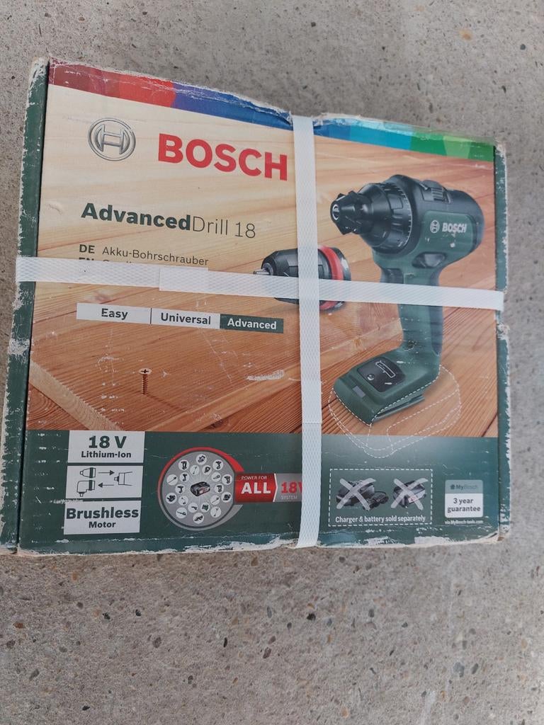 Bosch AdvancedDrill 18 Accuboormachine (zonder accu/lader), Ophalen, Nieuw, Boor- en Schroefmachine