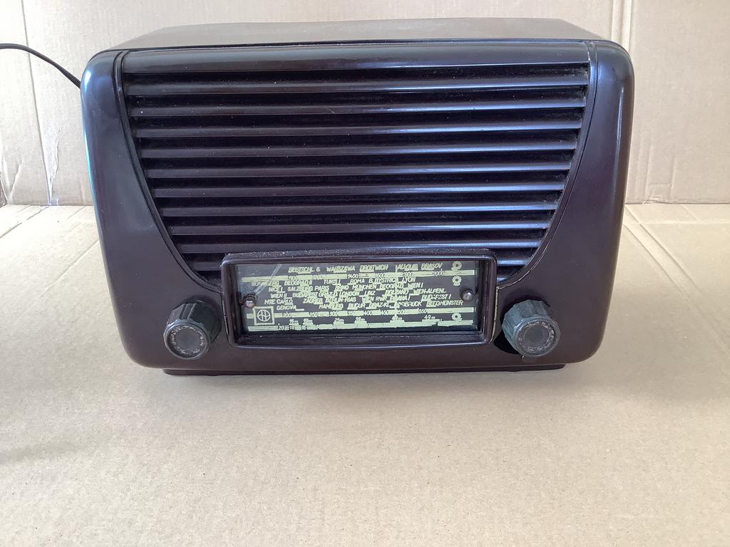 Hornyphon Duo W251U bakeliet radio izgst antiek, Ophalen of Verzenden