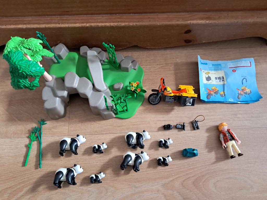 Playmobil 5414 Pandafamilie in bamboebos, Kinderen en Baby's, Speelgoed | Playmobil, Ophalen of Verzenden, Zo goed als nieuw, Complete set