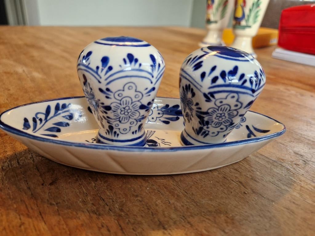 Delfts blauw schaaltje met molen, Antiek en Kunst, Antiek | Keramiek en Aardewerk, Ophalen of Verzenden