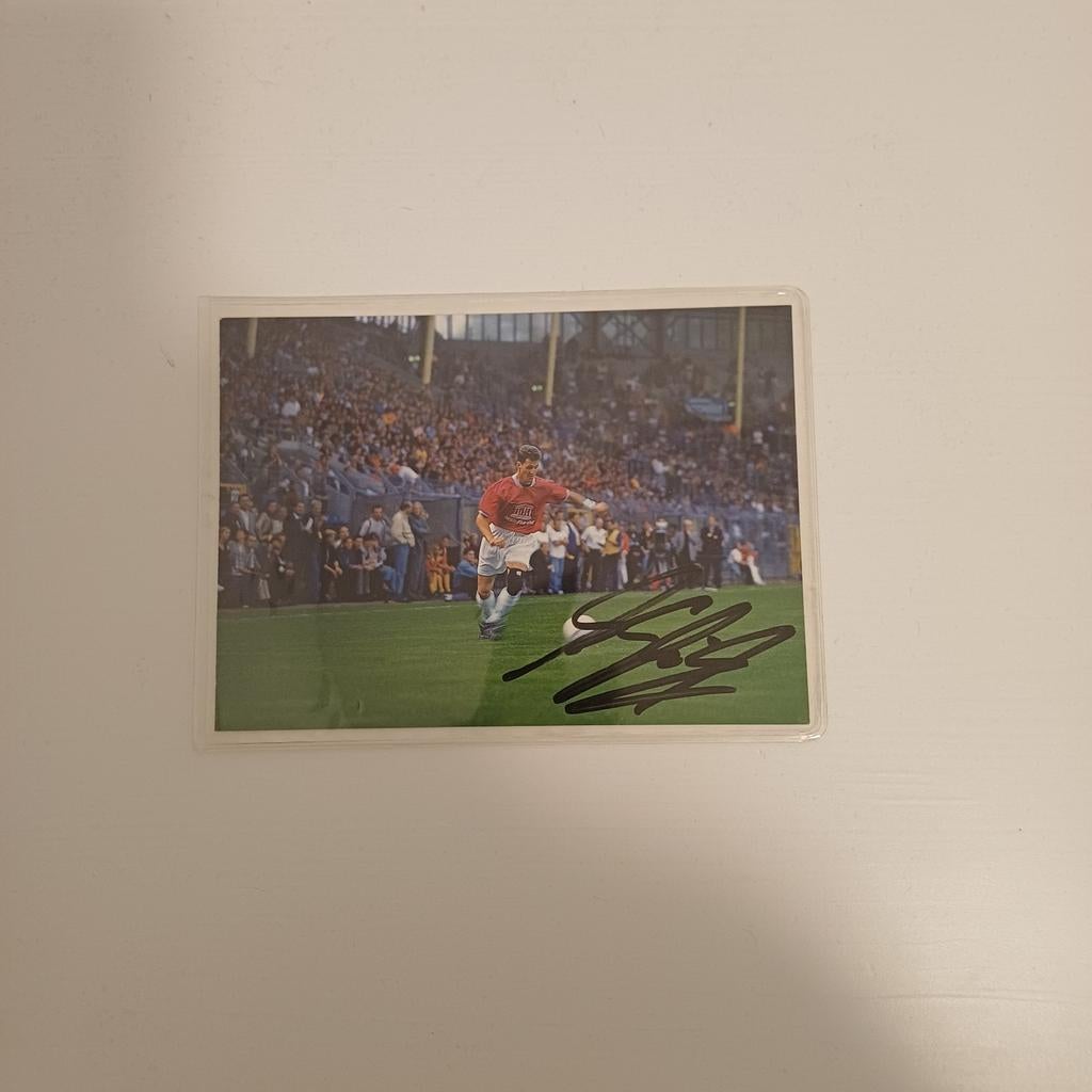 Unieke kaart van voetballende Schumacher., Ophalen of Verzenden, Buitenlandse clubs, Spelerskaart