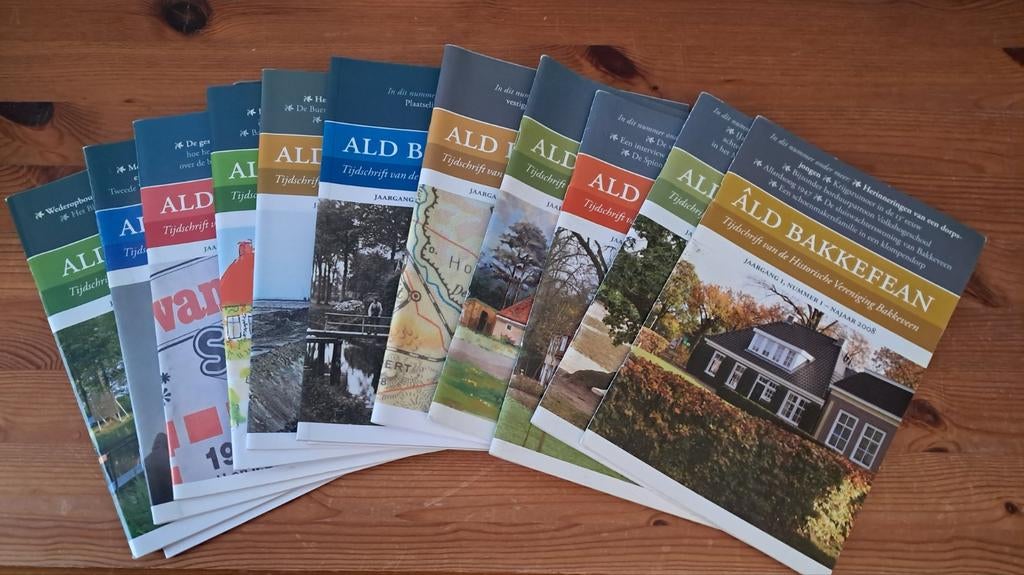 14 boekjes geschiedenis historie Bakkeveen - Ald Bakkevean, Ophalen of Verzenden, Gelezen, Overige typen