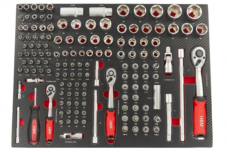 Ratels en doppen vulling / inlay voor gereedschapswagen, ., Nieuw, Ophalen of Verzenden, .